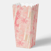 Ballotins Apricot motif à rayures florales rose (Verso)