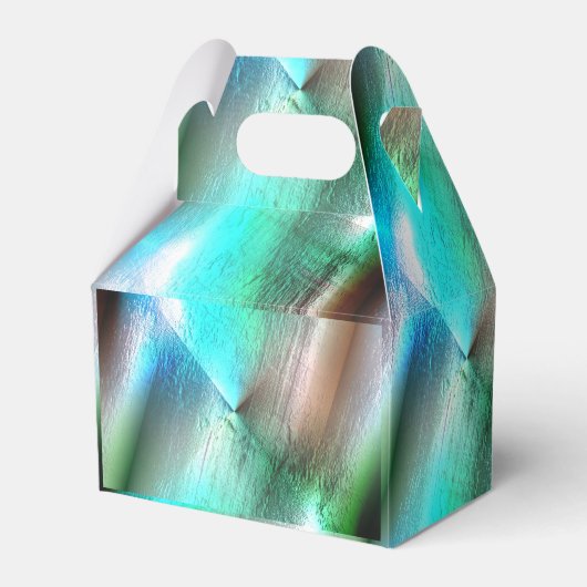 Ballotins Aqua à texture boisée avec brut numérique et ligne (Verso)