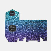 Ballotins Aqua bleu Ombre parties scintillant scintille Swee (Déplié)