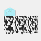 Ballotins Aqua Blue Zebra Fête des mariées d'impression pers (Déplié)