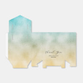 Ballotins Aqua et Gold Ombre Foil (Déplié)