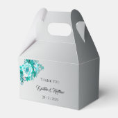 Ballotins Aqua Rose Elegant Mariage Argent (Verso)