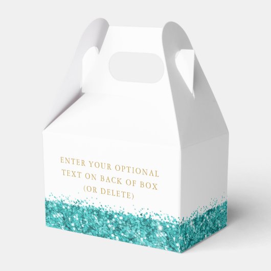 Ballotins Aqua Turquoise Blue Parties scintillant Confetti C (Arrière)