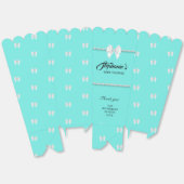 Ballotins Aqua Turquoise Elegant Tiffany Baby shower à thème (Déplié)