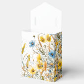 Ballotins Aqua Wedding Favor Box Vos Photos Monogrammes Noms (Ouvert)