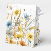 Ballotins Aqua Wedding Favor Box Vos Photos Monogrammes Noms (Arrière)