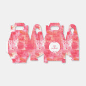 Ballotins Aquarelle Abstraite moderne Mariage rose (Déplié)