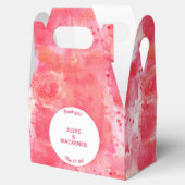 Ballotins Aquarelle Abstraite moderne Mariage rose (Ouvert)