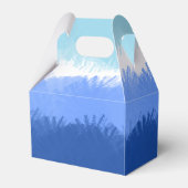 Ballotins Aquarelle Abstraite moderne tons bleus (Arrière)