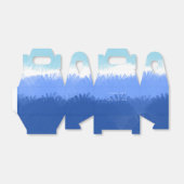 Ballotins Aquarelle Abstraite moderne tons bleus (Déplié)