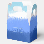 Ballotins Aquarelle Abstraite moderne tons bleus (Ouvert)