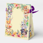 Ballotins Aquarelle Animaux de la forêt sauvage anniversaire (Arrière)