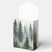 Ballotins Aquarelle Arbres Rustique Wilderness Mariage (Ouvert)