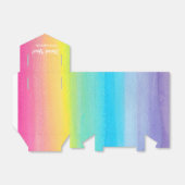 Ballotins Aquarelle arc-en-ciel Ballotin personnalisé (Déplié)