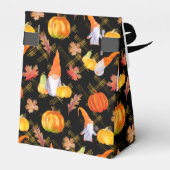 Ballotins Aquarelle Automne Gnomes, Citrouille Et Feuille (Arrière)