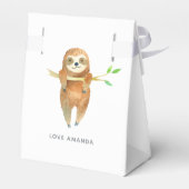 Ballotins Aquarelle Baby shower à thème de fentes (Arrière)