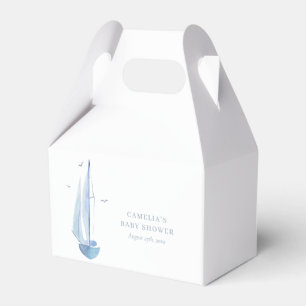 Ballotins Aquarelle Baby shower de bateau à voile Ahoy Boy's