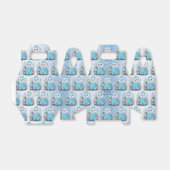 Ballotins Aquarelle Ballotin Fleurs bleues canard (Déplié)