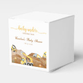 Ballotins Aquarelle bébé en construction baby shower (Verso)