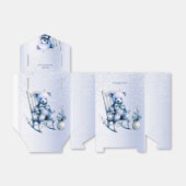 Ballotins Aquarelle Bleu Ballotin ours bébé (Déplié)