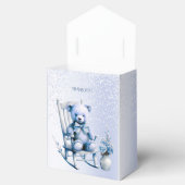 Ballotins Aquarelle Bleu Ballotin ours bébé (Ouvert)