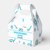 Ballotins Aquarelle Bleu et Blanc Cute Garçon Donut Annivers (Arrière)