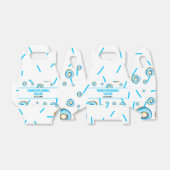 Ballotins Aquarelle Bleu et Blanc Cute Garçon Donut Annivers (Déplié)