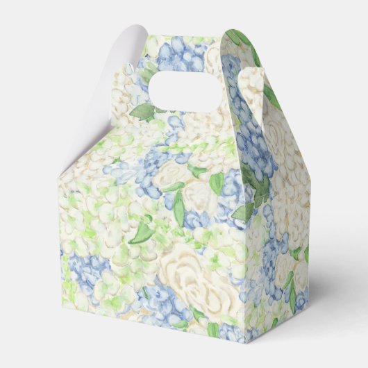 Ballotins Aquarelle Bleu et Blanc Hydrangea Crest (Verso)