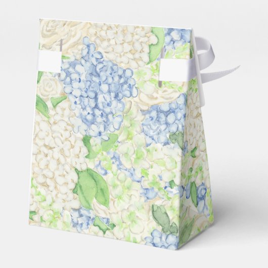 Ballotins Aquarelle Bleu et Blanc Hydrangea Crest (Arrière)