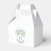 Ballotins Aquarelle Bleu et Blanc Hydrangea Crest (Arrière)