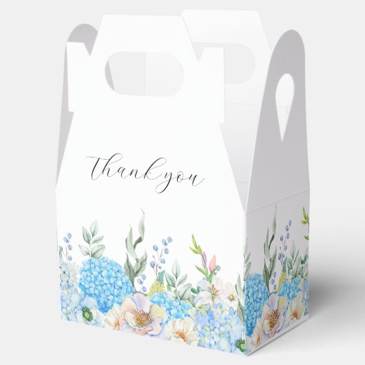 Ballotins Aquarelle bleu Hydrangea (Ouvert)