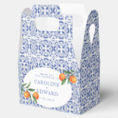 Ballotins Aquarelle bleu Mariage méditerranéen (Ouvert)