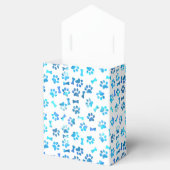 Ballotins Aquarelle bleue Empreintes de pattes Anniversaire (Ouvert)