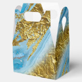 Ballotins Aquarelle bleue Marbre et or Foil (Ouvert)