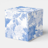 Ballotins Aquarelle bleue Mariage de fleurs botaniques (Arrière)