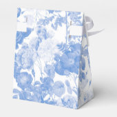 Ballotins Aquarelle bleue Mariage de fleurs botaniques (Arrière)