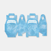 Ballotins Aquarelle bleue personnalisée de dessin de papillo (Déplié)