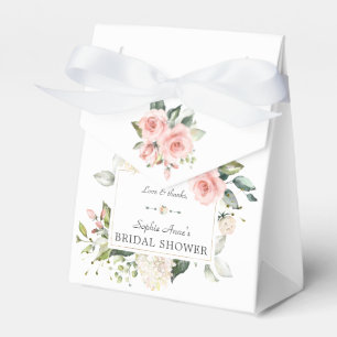 Ballotins Aquarelle Blush Flowers Gold Bridal Tea Party