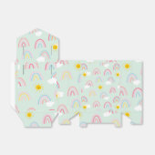 Ballotins Aquarelle Boho arc-en-ciel et soleil (Déplié)