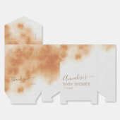 Ballotins Aquarelle Boho moderne Tie Dye Baby shower Beige (Déplié)