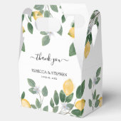 Ballotins Aquarelle botanique Citron et Mariage de verdure (Ouvert)