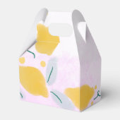 Ballotins Aquarelle Citron Anniversaire Rose Jaune Bordure A (Arrière)