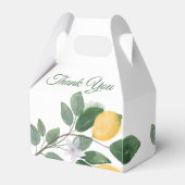 Ballotins Aquarelle Citrons siciliens Mariage Merci (Arrière)