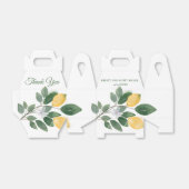 Ballotins Aquarelle Citrons siciliens Mariage Merci (Déplié)