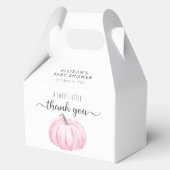 Ballotins Aquarelle Citrouille mignonne Bébé Merci douche ro (Recto)