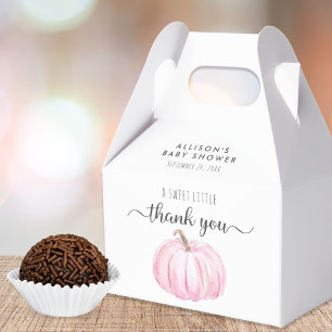 Ballotins Aquarelle Citrouille mignonne Bébé Merci douche ro