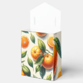 Ballotins Aquarelle Citrus Orange Feuille Mariage (Ouvert)