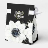 Ballotins Aquarelle d'anémones noir et blanc (Arrière)