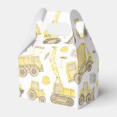 Ballotins Aquarelle de construction véhicule Merci d'anniver (Arrière)