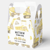 Ballotins Aquarelle de construction véhicule Merci d'anniver (Ouvert)